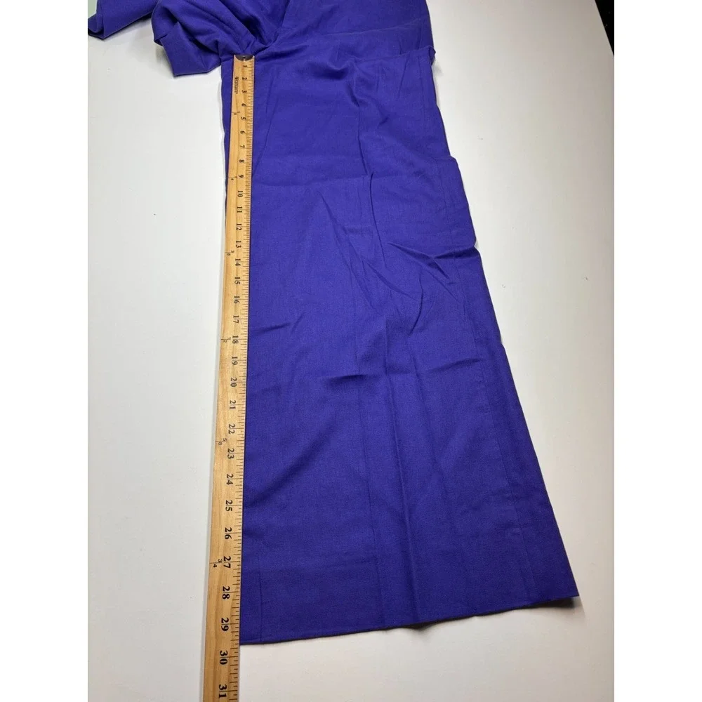 Banana Republic Pants Womens 2 Purple Linen Blend Wide Leg Office Career - Picture 7 of 8